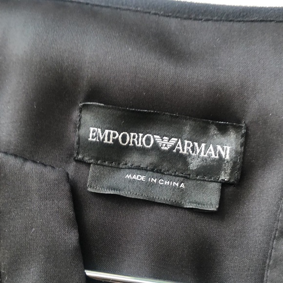 Emporio Armani black ruffled dress, size S - Picture 3 of 5